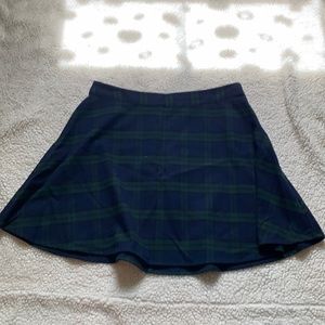 Plaid circle skirt